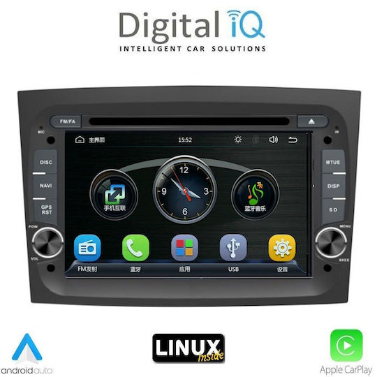Digital IQ Автомобилна Аудио Система За Opel Combo Fiat Doblo Bluetooth USB WiFi GPS С 7" Touch Screen