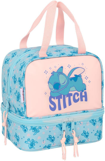 Lilo & Stitch Ohana Kinder Lunchtasche Isoliert Handtasche Blau Stitch 20x15x20cm