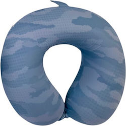 Travel Pillow Memory Foam Blue