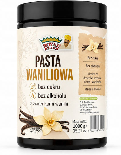 Bourbon Vanilla Pasta Sugar Free Alcohol 1 Kg Royal Brand