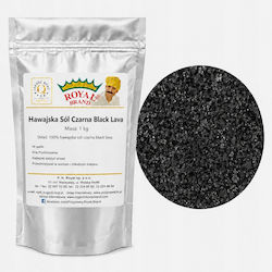 Sare Neagră De Hawaii Lava Neagră Royal Brand 1 Kg Granulare Pentru Finisarea Felurilor De Mâncare