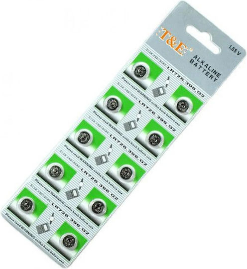 T&E Baterii Alkaline pentru Ceasuri LR59 1.5V 10 bucăți