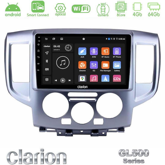 Clarion Car Audio System for Nissan NV200 2009 2019 Bluetooth USB WiFi GPS Apple CarPlay Android Auto with 9" Touch Screen
