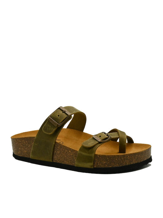 Plakton Leather Women's Anatomic Sandals Flatfo...