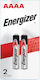 Energizer Aaaa Batteries 2pack