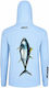 Μπλούζα Ψαρέματος Bkk Hooded Long Sleeve Performance Tuna