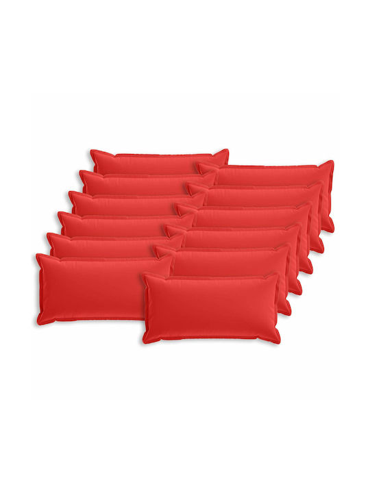 vidaXL Decorative Pillow Case Houten Red 80x40cm