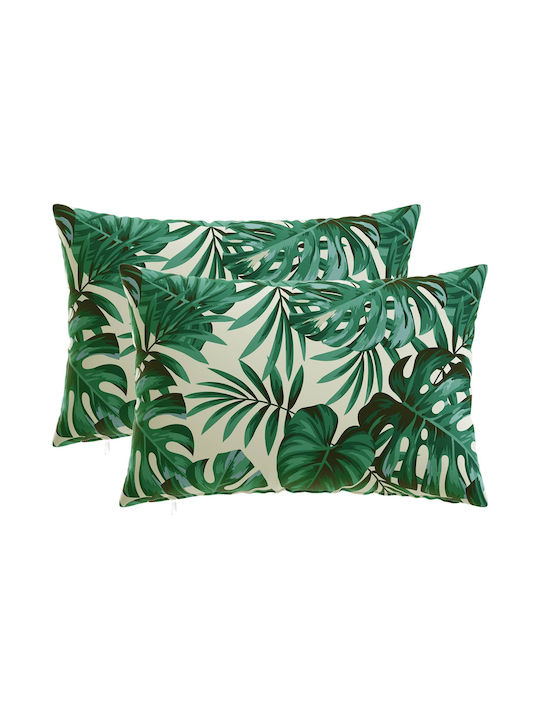 vidaXL Decorative Pillow Case Heerlen Leaf Patt...
