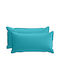 vidaXL Decorative Pillow Case Houten Turquoise 80x40cm