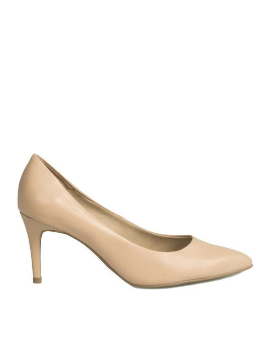 Bottero Leather Pointed Toe Heels with Medium H...