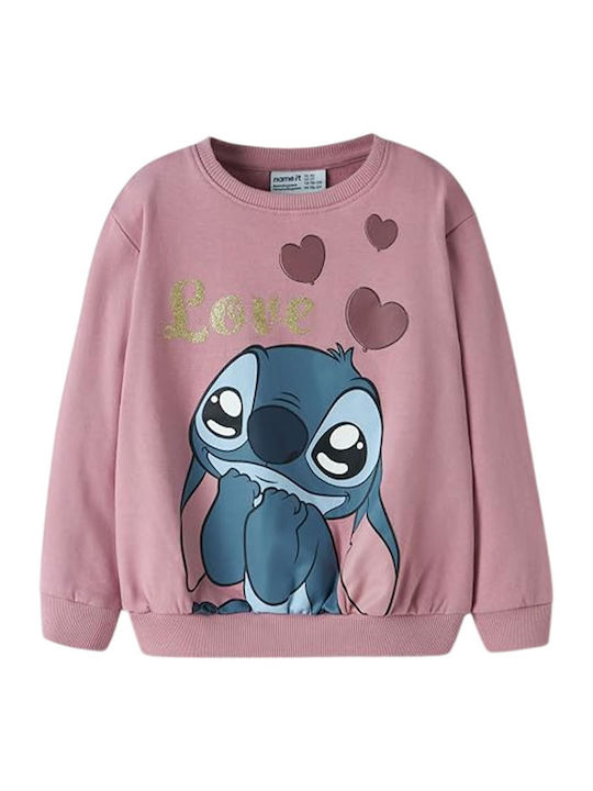 Name It Kinder-Sweatshirt Lilas Saepio Milo