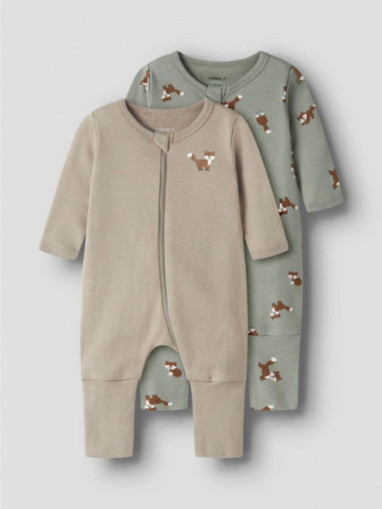 Name It Set of Onesies Beige-Khaki 2 Pieces