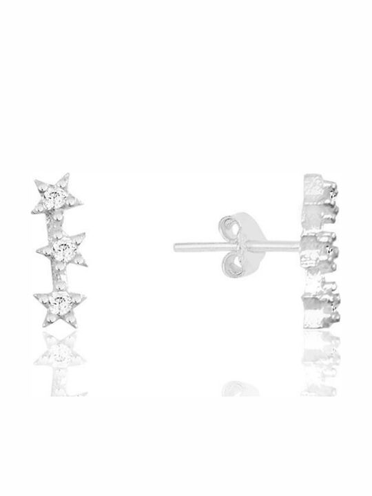 Heliophilia Silver Ohrringe aus Silber Graue