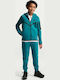 Kids Hooded Sweatshirt Cardigan Turquoise B Nsw