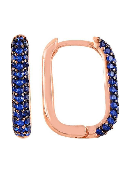 Heliophilia Silver Silver Gold Plated Navy Blue Earrings