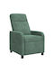Relax Samt Sessel Blau 66x95x100cm