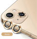 Protector Ring Защита на камерата Закалено стъкло Златист за iPhone 14 / 14 Plus