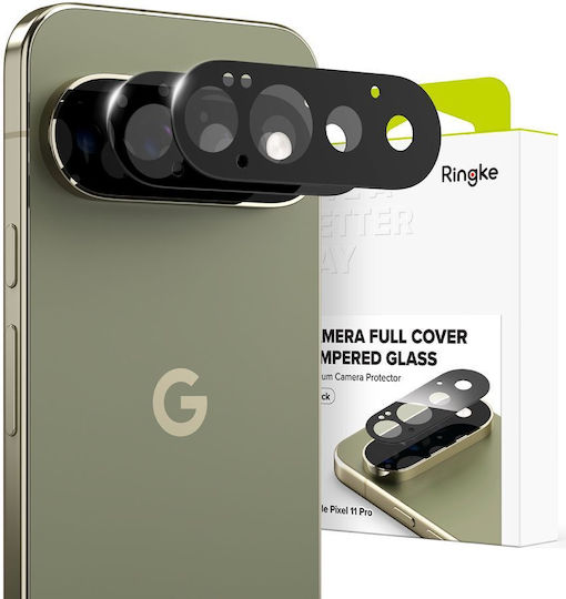 Ringke Kameraschutz Gehärtetes Glas Schwarz für das Google Pixel 11 Pro