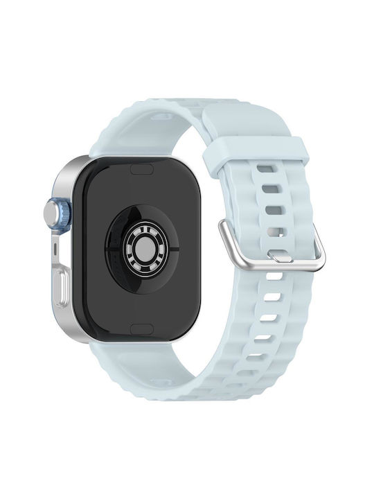 Huawei Watch Fit4 Pro Fit4 Fit3 Xdfind Silver Buckle Monochrome Watch Strap Silicone Light Blue Huawei Watch Fit4 Pro Fit4 Fit3 Xdfind Silver Buckle Monochrome Watch Strap Silicone Light Blue