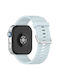 Huawei Watch Fit4 Pro Fit4 Fit3 Xdfind Argintiu Cataramă Monocrom Curea De Ceas Din Silicon Albastru Deschis