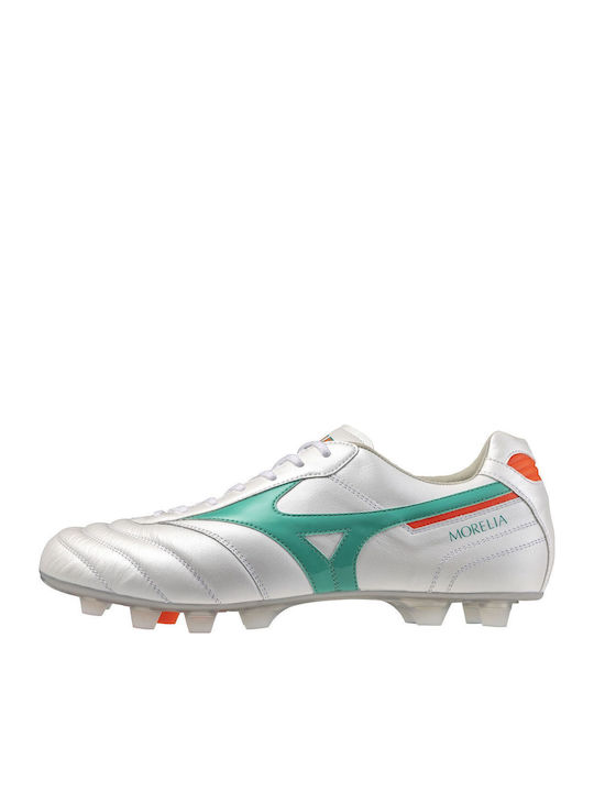 Mizuno Morelia Ii Elite FG Football Shoes with Cleats White
