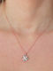 Heliophilia Silver Necklace From Pink Gold Plated Silver Pink
