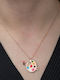 Heliophilia Silver Necklace From Pink Gold Plated Silver Pink