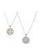 Halskette Konstantin Talisman aus Silber mit Zirkon
