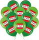 Set 12 Baloane Latex Verzi Cu LED 30 cm