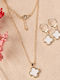 Elika Silver Schmuckset mit Halskette & Ohrringe