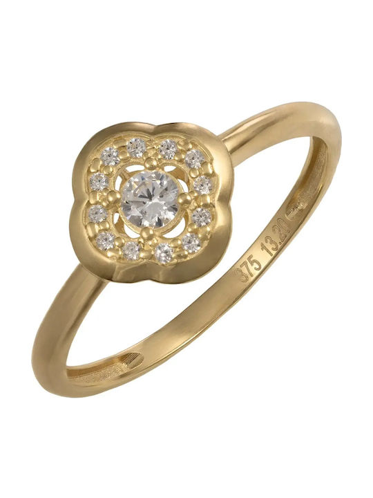 Women's Ring with Zircon from 9K Gold