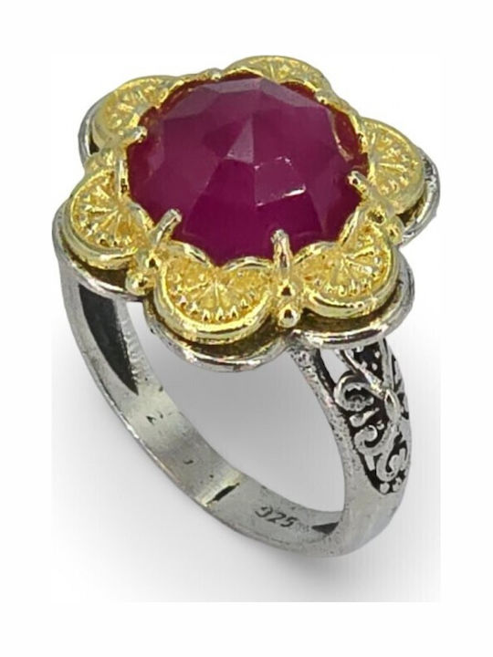 Women's Silver Ring with Stones