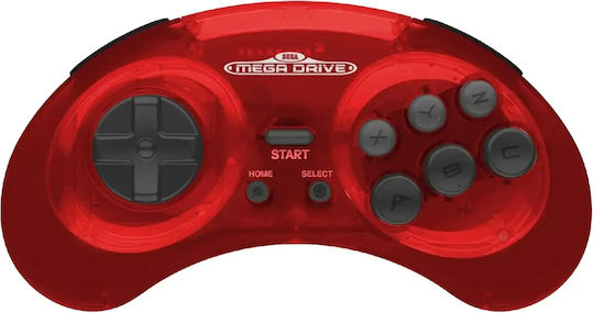 Retro-bit Sega MegaDrive Kabelloser Controller Für PC / PS3 / Switch Rote