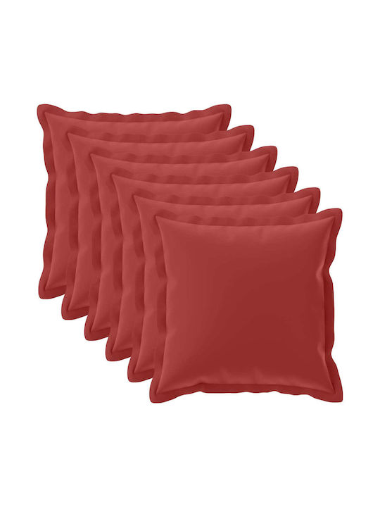 vidaXL Dekorativer Kissenbezug Houten Rote 55x55cm