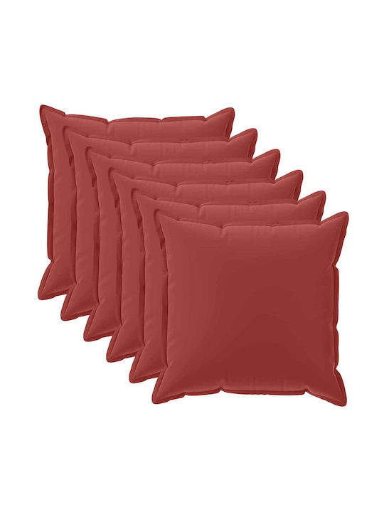 vidaXL Калъф За Възглавница Houten Червен 45x45см