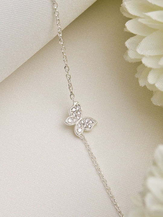 Elika Silver Fußarmband aus Silber Graue