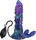 Power Monsters Duskwalker Sentinel Tricolor Dildo Φουσκωτό Μπλε
