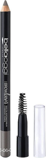 Bellaoggi I Brow Liner Wasserdichtes Augenbrauen-Bleistift für Augenbrauen 006 Dunkelbraun 1,1gr