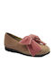 Kids Pumps & Ballerinas With Hoop & Loop Closure Leather Pink