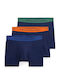 Herren Boxershorts Blau 3er Pack