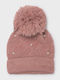 Kinder Beanie Gestrickt Rosa