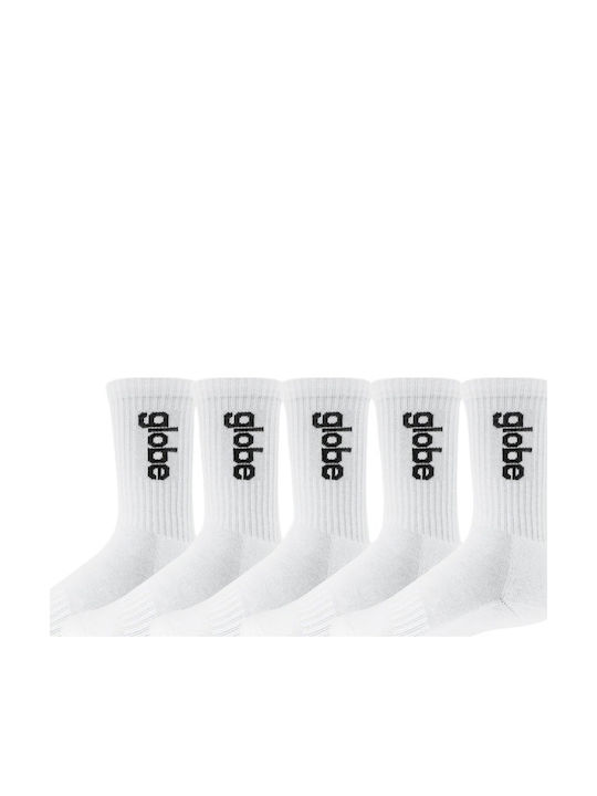 Globe Ανδρικές Κάλτσες White 5Pack