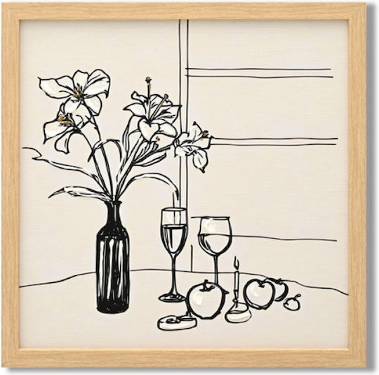 Gemälde Segeltuch "cozy Still Life" 40x40x2,5