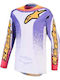 Motocross Jersey Alpinestars Fluid Drag Lil Blu Gld