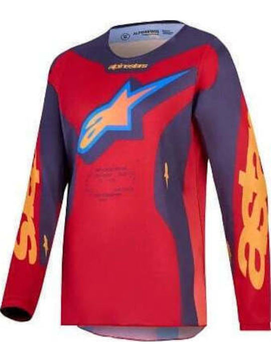 Kids Motocross Riding Jersey Alpinestars Fluid ...