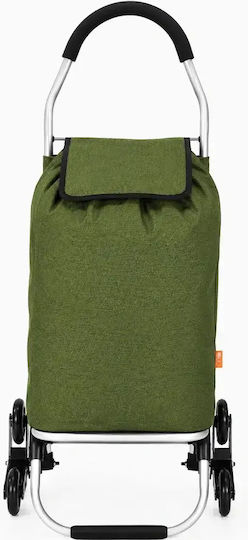 Carucior de Piață Pliabil Verde 33x55x24cm