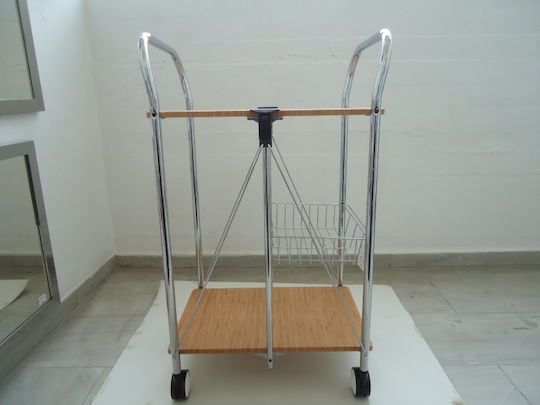 keleman Металик Сребрист Кухненски Тролей 61x40.5x95см 8070/ТЕ keleman Металик Сребрист Кухненски Тролей 61x40.5x95см 8070/ТЕ