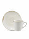 Kutahya Porselen Set Tassen Espresso aus Porzellan Beige 12 Stück