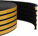 vidaXL Door Draft Stopper Rubber Window in Black Color 0.4cm