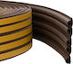 vidaXL Door Draft Stopper Rubber Window in Brown Color 0.6cm
